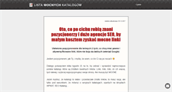 Desktop Screenshot of listamocnychkatalogow.pl